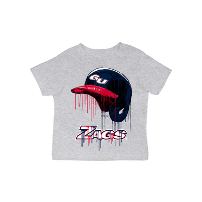  Gonzaga Bulldogs Vive La Fete Infant Short Sleeve T-Shirt - Gray